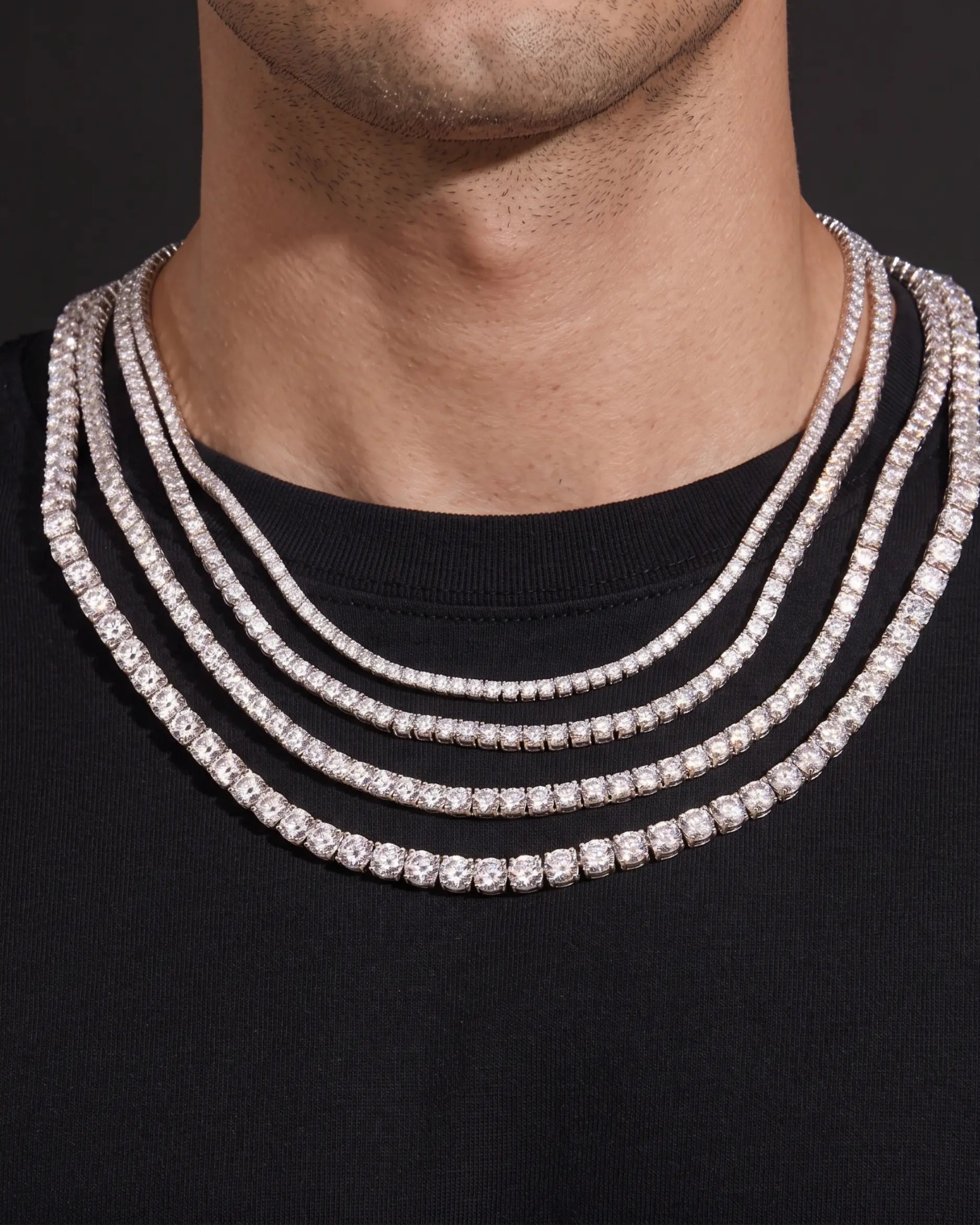 Silver Tennis Necklace