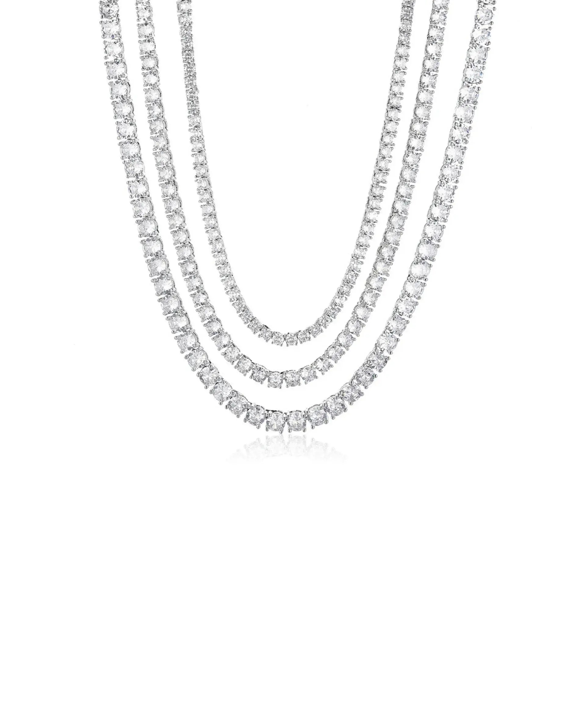 Silver Tennis Necklace