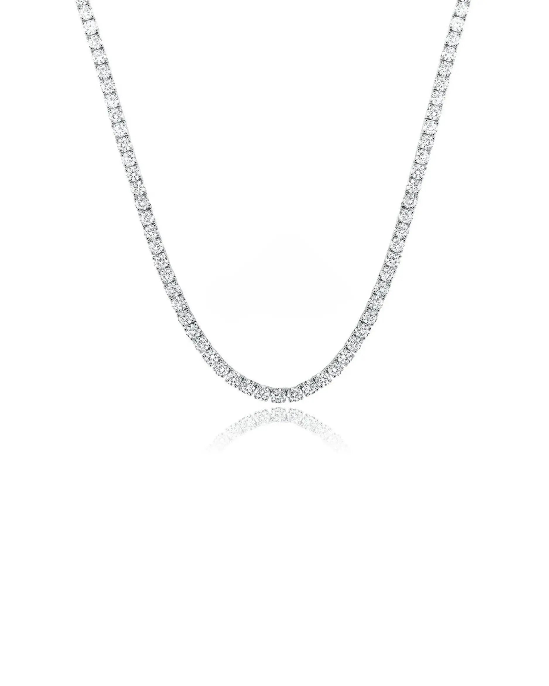 Silver Tennis Necklace